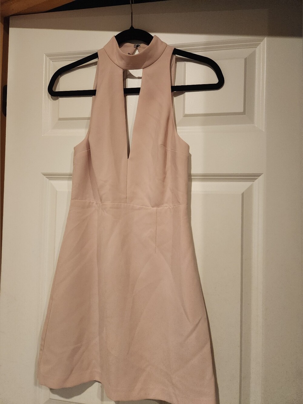 Express Blush Pink Halter Mini Dress